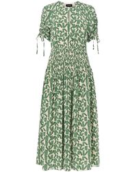 Whistles - Abstract Squares Midi Dress - Lyst