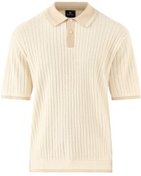 Paul Smith - Crochet Knitted Polo Shirt - Lyst