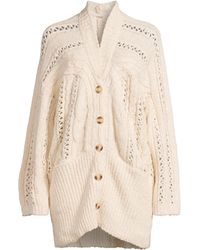 Free People - Women's Cable Cardi - Lyst