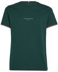 Tommy Hilfiger - Tipped Logo Slim Fit T-Shirt - Lyst