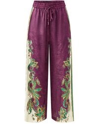 ALÉMAIS - Ruthie Wide Leg Trousers, Viscose - Lyst