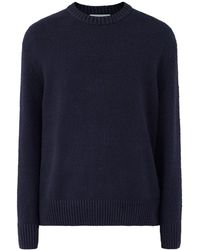 SELECTED - Organic Cotton Blend Halex Knitted Crew Neck - Lyst