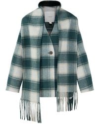 Varley - Alderton Check Scarf Coat - Lyst