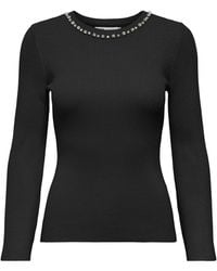 ONLY - Natascha Bling Crew Neck Jumper - Lyst