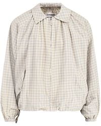 Damson Madder - Lailah Lightweight Gingham Bomber Jacket - Lyst