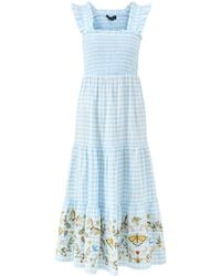 Nobody's Child - Elizabeth Scarlett Stacey Gingham Midi Dress - Lyst