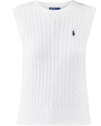 Polo Ralph Lauren - Cable Knit Vest Top - Lyst