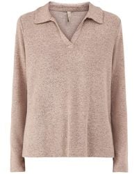 Soya Concept - Biara 159 Blend Collared Knitted Jumper - Lyst