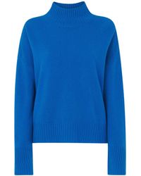 Whistles - Women's Wool Double Trim Funnel Neck - Lyst
