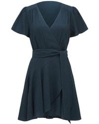 Forever New - Women's Chrissie Flutter Sleeves Mini Dress - Lyst