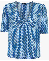 Whistles - Women's Vertical Stack Bow Top - Lyst