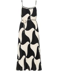 Whistles - Women's Triangle Swirl Pleated Dress - Lyst