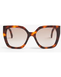 Gucci - Web Studi Oversize Square Sunglasses - Lyst