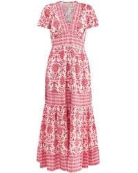 Aspiga - Pippa Organic Block Print Maxi Dress - Lyst