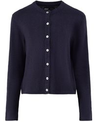 ONLY - Simoni Long-Sleeved Crew Neck Cardigan - Lyst
