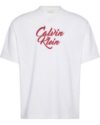 Calvin Klein - Graphic Relaxed T-Shirt - Lyst