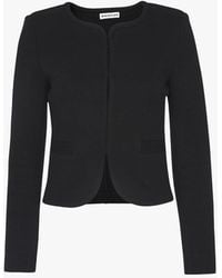 Whistles - Women's Collarless Jersey Jacket - Lyst