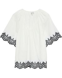Vero Moda - Viana Short Sleeve V-Neck Blouse - Lyst