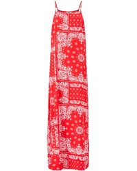 ONLY - Amber Long Strap Midi Dress Multi - Lyst