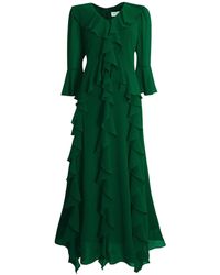 James Lakeland - V-Neck Ruffle Dress - Lyst