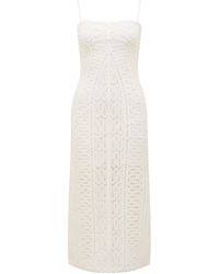 Forever New - Arianna Engineered Crochet Midi Dress - Lyst