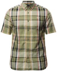Fred Perry - Madras Check Short Sleeve Shirt - Lyst
