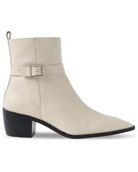 Mint Velvet - Women's Leather Buckled Ankle Boots - Lyst