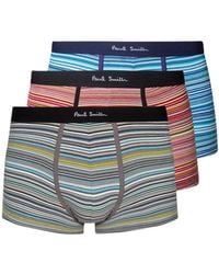 Paul Smith - Organic Trunks 3 Pack, Cotton - Lyst
