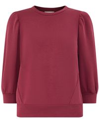 SELECTED - Tencel Modal Tenny Three-Quarter Sleeve Sweatshirt - Lyst