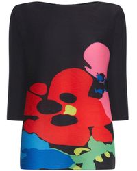 James Lakeland - Abstract Print Pleated Top - Lyst
