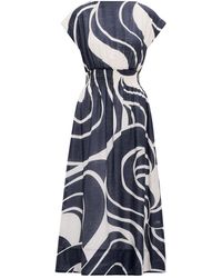 Forever New - Callie Elastic Waist Midi Dress - Lyst