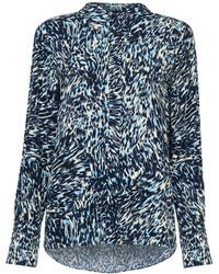 Whistles - Women's Leopard Swirl Print Shirt - Lyst