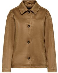 ONLY - Carolina Faux Suede Jacket - Lyst