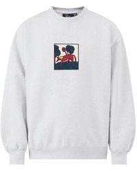 by Parra - Blend Long Lost Leg Crew Neck Sweatshirt - Lyst