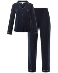 Chelsea Peers - Modal Button Up Long Pyjama Set - Lyst
