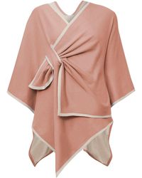 James Lakeland - Front Knot Poncho - Lyst
