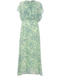 Whistles - Dashed Brush Marks Midi Dress - Lyst