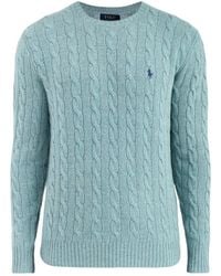 Polo Ralph Lauren - Wool & Cashmere Blend Cable Knit Jumper - Lyst