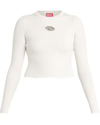 DIESEL - Women's Ribbed Knit M-valary Long Sleeve Top - Lyst