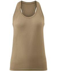 Sweaty Betty - Athlete Seamless Workout Tank Top Khaki - Lyst