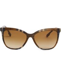 Burberry - Women's Clare Check Sunglasses - Lyst