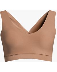 Chantelle - Soft Stretch V Neck Padded Crop Top - Lyst