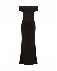 Forever New - Ania Ruched Bardot Maxi Dress - Lyst