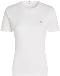 Tommy Hilfiger - Crew Neck Flag Embroidery T-Shirt - Lyst