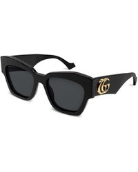 Gucci - Women's Womens Recycled Acetate Large gg Logo Sunglasses - Lyst