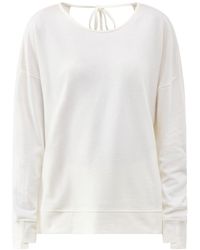 Sweaty Betty - After Class Open Back Tie Sweatshirt - Lyst