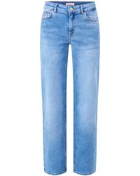 ONLY - Blush Mid Waist Straight Jeans - Lyst