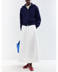 Polo Ralph Lauren - Wool & Cashmere Cable Knit Foldover Collar Cardigan - Lyst