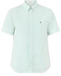 GANT - Seersucker Stripe Short Sleeve Shirt - Lyst