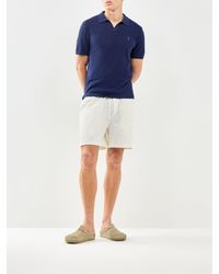 Polo Ralph Lauren - Open Collar Linen Mix Polo - Lyst